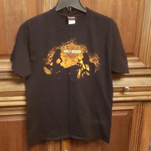 Men's Harley Davidson Black T-Shirt M Quantico VA